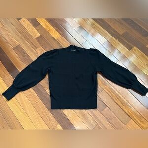 Banana republic, black, large, balloon sleeve sweater